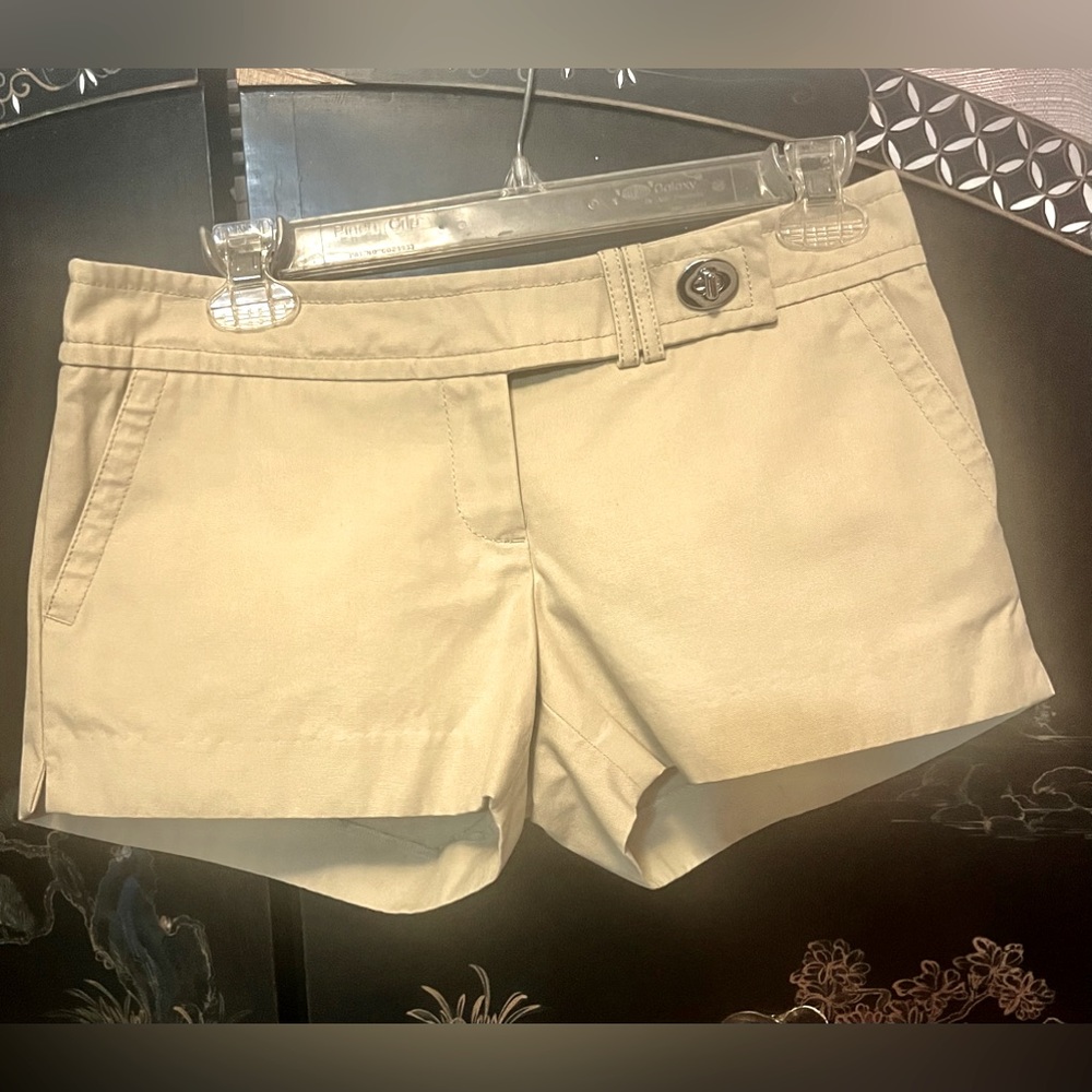 COACH khaki toggle-closure shorts
